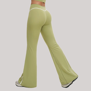 Pantalones de Yoga Deportivos de Alta Gama para Mujer, Casuales, Acampanados, de Cintura Alta con Cordón, de Secado Rápido y Ecológicos para Correr y Hacer Ejercicio - Product Image 6