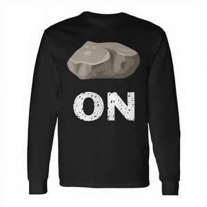 T-shirt à manches longues Rock on Rock Geology Mineral pour usage promotionnel - Product Image 2