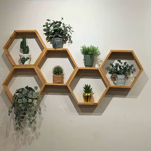 Article le plus tendance avec support en bois de forme multiple et étagères pour la décoration intérieure et murale - Product Image 1