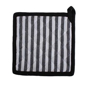 Manoplas para horno de algodón 100% con tira de silicona, soportes para ollas verdes para cocinar, hornear en microondas, protección de alimentos para el hogar para restaurantes - Product Image 5