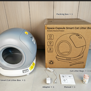Caja de Arena para Gatos con Autolimpieza WiFi, Control de Olores, Control Inteligente por Aplicación, 78L, Material ABS, para Múltiples Gatos - Product Image 6