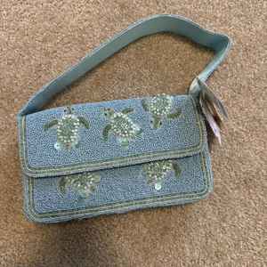 Sac de soirée élégant en perles de graines faites à la main, sac brodé pour les fêtes et les mariages - Product Image 4