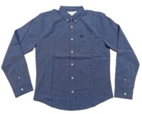 Camisas de Algodón a Cuadros de Manga Larga para Hombre, Diseño Personalizado, Estilo Casual, Popelina Lavada