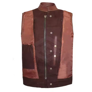 Gilet de motard en cuir de qualité supérieure pour homme personnalisé = option idéal pour les motocyclistes Gilet de motard en cuir - Product Image 4