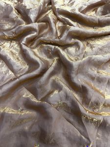 Sari en tissu brodé en soie spatiale, sari de la meilleure qualité - Product Image 2