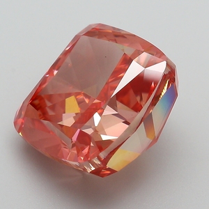 Diamant rose vif fantaisie certifié IGI, cultivé en laboratoire, taille coussin, diamant non monté pour la vente en gros de bijoux fins - Product Image 2