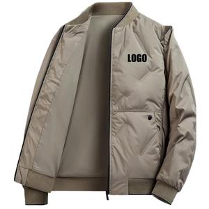 Fabricante de chaquetas de invierno OEM de alta calidad, chaqueta de secado rápido con cremallera al por mayor, chaqueta acolchada a prueba de viento de tendencia Premium - Product Image 1