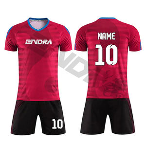 Camiseta de fútbol Retro de poliéster de secado rápido, conjunto completo de uniforme de fútbol - Product Image 2