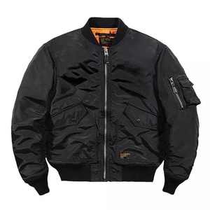 Chaqueta bomber de satén de estilo callejero para hombre, superventas de 2024, chaqueta recortada gruesa de invierno a la moda al por mayor - Product Image 1
