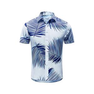 เสื้อเชิ้ตแขนสั้นฮาวายพิมพ์ลายสำหรับผู้ชายเสื้อผ้าแนวสตรีท - Product Image 1