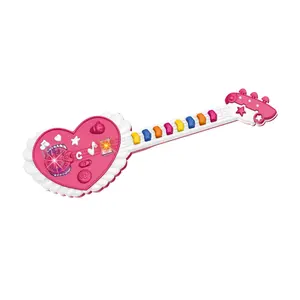 EPT toys children pink electric musical instrument rock guitar toys