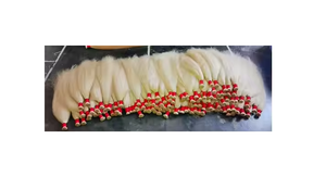 ผมสีบลอนด์ที่มีเนื้อเรียบเนียนทำจากผมชาวอินเดียปลายหนาเต็ม - Product Image 4