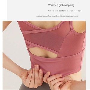Sujetador deportivo para mujer Gimnasio Malla a prueba de golpes Sujetador deportivo de secado rápido Correr Fitness Yoga Mujeres Entrenamiento Ropa interior deportiva - Product Image 3