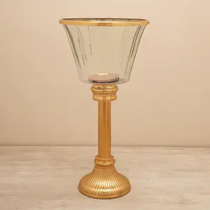 Pièce maîtresse de lampe de thé en métal de fer pour la décoration de Noël Design unique de luxe fait à la main - Product Image 2