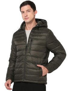 OEM Custom <b>White</b> Duck Bubble Fur Collar Winter <b>Puffer</b> <b>Jacket</b> for <b>Men</b> Knitted Waist Padding Quilted Wholesale <b>Puffer</b> <b>Jacket</b> - Product Image 4