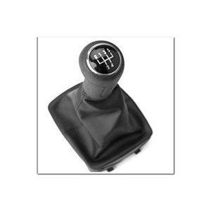 6Q1711113F Perilla de palanca de cambios + Conjunto de funda de palanca (5 velocidades) para Polo 02>10 Ajuste universal Hecho en TR - Product Image 1