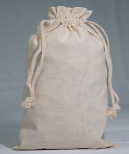 Sac à cordon en toile de coton et lin réutilisable imprimé avec logo personnalisé écologique Pochette anti-poussière à la mode pour la vente en gros de savon bougie - Product Image 3