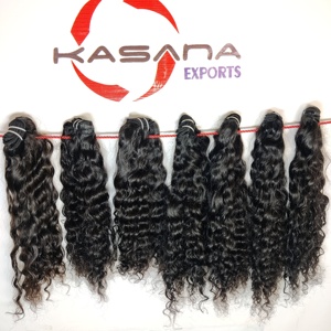 Pelucas rizadas naturales de paquete indio crudo sin procesar para mujeres negras, máquina de tejer, fabricación de doble trama, extensión de cabello humano - Product Image 5