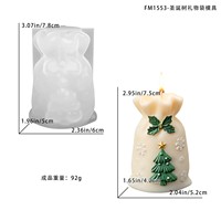 DIY Silikonform für Weihnachtsbaum-Geschenktüten und Duftkerzen Weihnachts-Rentier Back-/Kuchenform