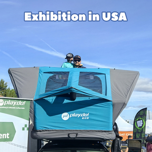 Tốt nhất Trọng lượng nhẹ siêu nhẹ 1 người đàn ông 2 <span class=keywords><strong>3</strong></span> người <span class=keywords><strong>Inflatable</strong></span> Pop thổi lên không khí gia đình cắm trại Backpacking không thấm nước trên mái nhà lều - Product Image 3