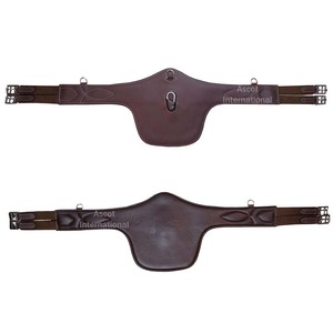 Personalizado de cuero genuino acolchado vientre de caballo circunferencia negro marrón equitación equipo ecuestre - Product Image 2