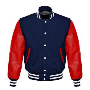 Vente en gros 2025 Nouvelle Arrivée OEM Veste universitaire d'hiver pour homme, personnalisable avec logo, couleur personnalisable, style baseball, col montant - Product Image 5
