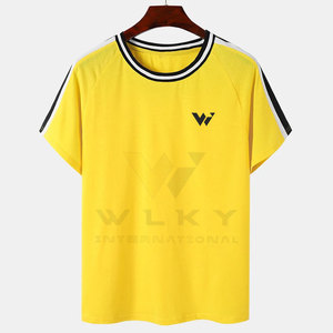Camiseta transpirable de verano hecha a medida con tejido de punto suave y mangas cortas para fitness con estampado de logotipo personalizado - Product Image 1