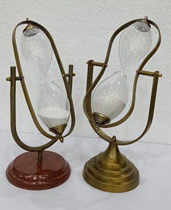 Reloj de arena náutico moderno, reloj de arena, latón antiguo, decoración del hogar, oficina, cocina, temporizador, reloj de tiempo elegante, regalo - Product Image 1