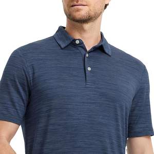 Polo personalizado hombres secado rápido poliéster manga corta Golf Polo camiseta fabricante - Product Image 5