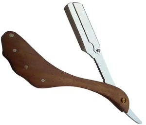 Maquinilla de afeitar de seguridad de doble filo más vendida para hombres Mango largo Latón Reutilizable Single Edge Black" - Product Image 2