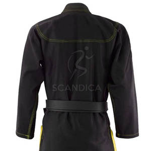 2025 nueva llegada elegante de alta calidad negro 350 GSM Jiu Jitsu Gi uniforme de alta calidad equipo de artes marciales - Product Image 5