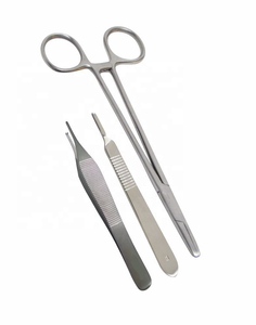 ชุดเย็บแผลแบบพื้นฐานชุดปฐมพยาบาลทางการแพทย์สำหรับผู้ถือเข็มคีมด้ามจับ BP - Product Image 5