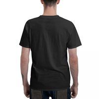 Camiseta Vintage con Mapa de Palestina, Cuello Redondo, Corte Regular, Manga Corta, Algodón, Diseño Casual Estampado con Letras en la Parte Delantera para Hombre