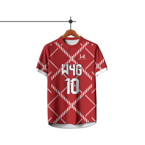 Camisetas de Fútbol Personalizadas para Hombre con Nombre y Número del Equipo, Logotipo Frontal Personalizado, Impresión por Sublimación, Técnica de Corte Automatizado - Product Image 4