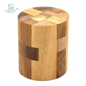 Round Diamond Wooden 3D Puzzle Educational Kids Learning Toys Brain Teaser Games for Adults Jigsaw Wood Puzzles Indoor Outdoor