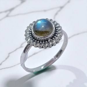 Anillo de piedras preciosas Pieza de joyería de plata esterlina fina Joyería de plata 925 - Product Image 3