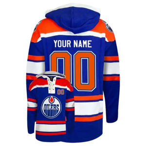 Maillots de hockey sur glace personnalisés avec logo, sweat à capuche à lacets, sweat à capuche de hockey, impression par sublimation personnalisée, logo brodé - Product Image 2