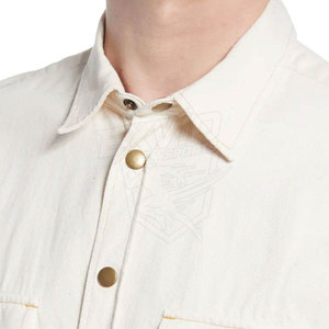 Chemises en jean pour hommes sur mesure, à manches longues, à séchage rapide et respirantes, à personnaliser - Product Image 5