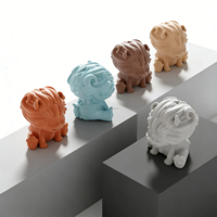 Diffuseur d'arômes en plâtre 3D fait main en forme de lion, ornement décoratif en pierre de gypse pour la maison, livraison directe d'usine