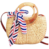 Tas Wanita Vietnam Harga Terjangkau Desain Unik dari Anyaman Eceng Gondok Gaya Normcore/Minimalis Ramah Lingkungan Berkualitas Tinggi Tahan Air Selempang