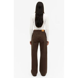 Fashion <b>Women</b> Wide Leg Brown <b>Jeans</b> High Rise Loose Fit Eco-Friendly Denim Pants Plating Durable Street Style Size 26-40 OSCA - Product Image 5