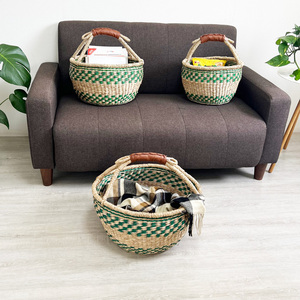 Dệt giỏ với xử lý và nhiều thiết kế đẹp cho quần áo cỏ biển giỏ giặt giỏ phòng khách lưu trữ từ Việt Nam - Product Image 2