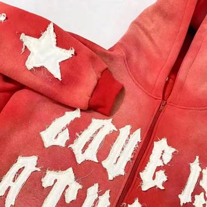 Nouvel arrivage de sweats à capuche brodés de conception unique de taille adulte sweats à capuche brodés de taille légère et confortable - Product Image 3