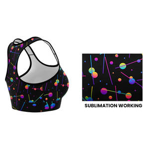 Sujetador deportivo ligero para mujer, diseño personalizado OEM, tela transpirable, ajuste elástico para Yoga y gimnasio, uso de etiqueta privada - Product Image 4