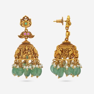 Antique-Style Chandelier <b>Earrings</b> Copper and Zinc Alloy Trendy Religious Flower <b>Hook</b> Pattern 2023 Wedding Jewelry - Product Image 4
