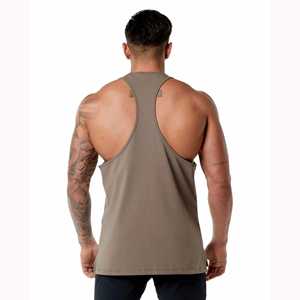 Servicio OEM, Camiseta de Verano de Alta Calidad para Hombre, Sin Mangas, para Gimnasio y Entrenamiento, 100% Algodón, Secado Rápido, Transpirable - Product Image 4