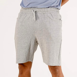 Short de planche taille moyenne personnalisé pour hommes en coton épais éponge française Vintage en détresse soleil délavé Streetwear brodé - Product Image 1