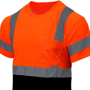 เสื้อยืด Hi VIS น้ำหนักเบาพร้อมคุณสมบัติกันน้ำเสื้อยืดใส่ทำงานปรับแต่งโลโก้ได้ตามต้องการ - Product Image 6