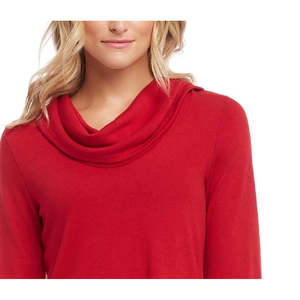 Maglione Donna Karen Kane Vintage a Collo Alto Rosso Taglia XL - Traspirante, Lavorato a Maglia, Casual per Autunno Inverno - Product Image 3