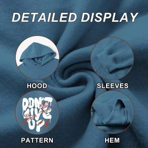 Empresa de Producción de Sudaderas con Capucha, Ofrece Sudaderas de Forro Polar Grueso para Invierno, Estilo Holgado, Ecológicas, con Marca Personalizada - Product Image 6